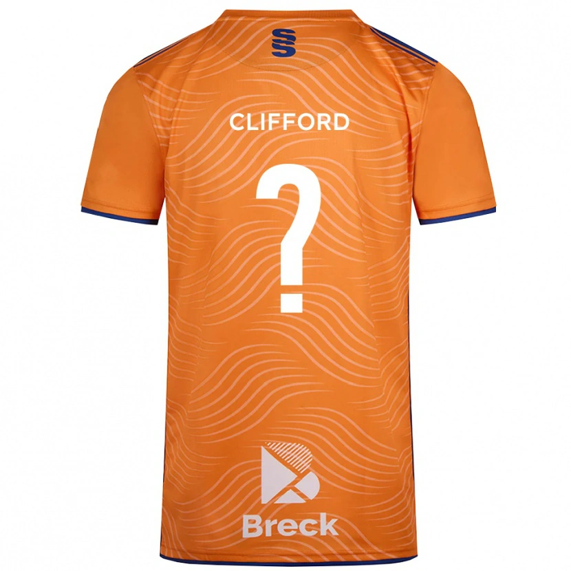 Danxen Kinder Alex Clifford #0 Trikot Orange Schwarz Torwarttrikot 2025/26 Schweiz