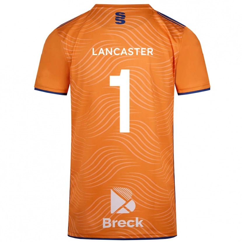 Danxen Kinder Aaron Lancaster #1 Trikot Orange Schwarz Torwarttrikot 2025/26 Schweiz