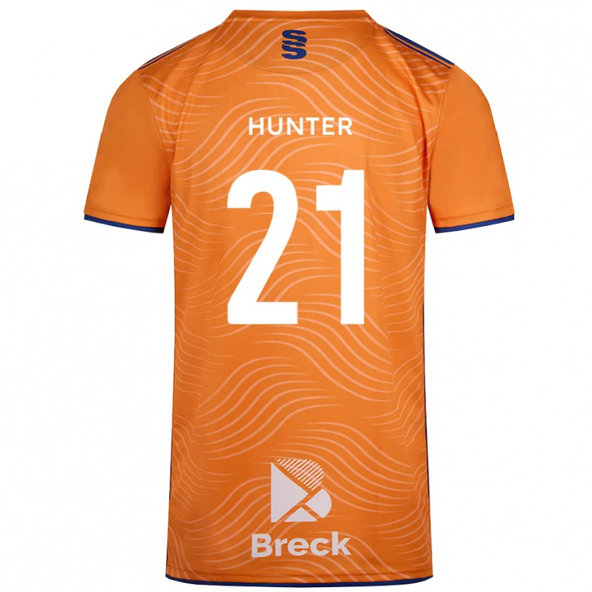 Danxen Kinder Megan Hunter #21 Trikot Orange Schwarz Torwarttrikot 2025/26 Schweiz
