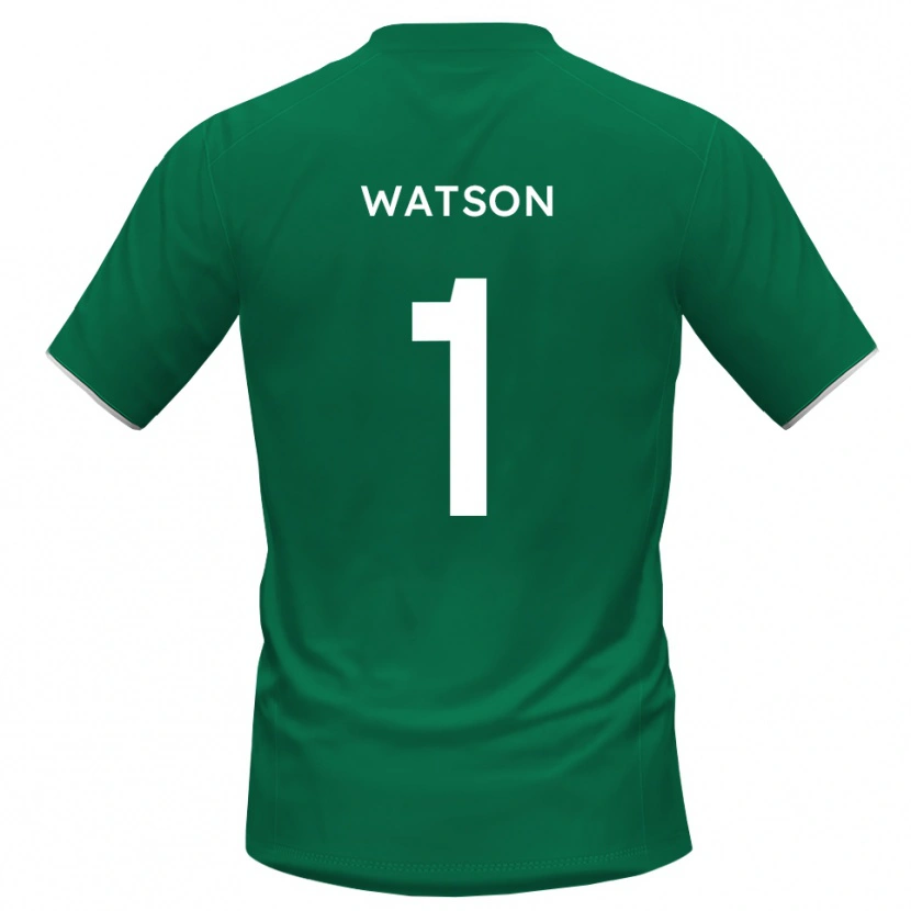 Danxen Kinder Rory Watson #1 Trikot Grün Weiß Torwarttrikot 2025/26 Schweiz