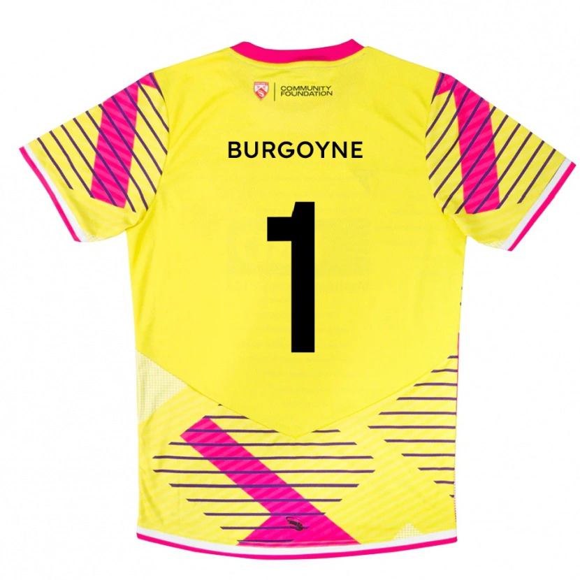 Danxen Kinder Harry Burgoyne #1 Trikot Gelb Pink Torwarttrikot 2025/26 Schweiz