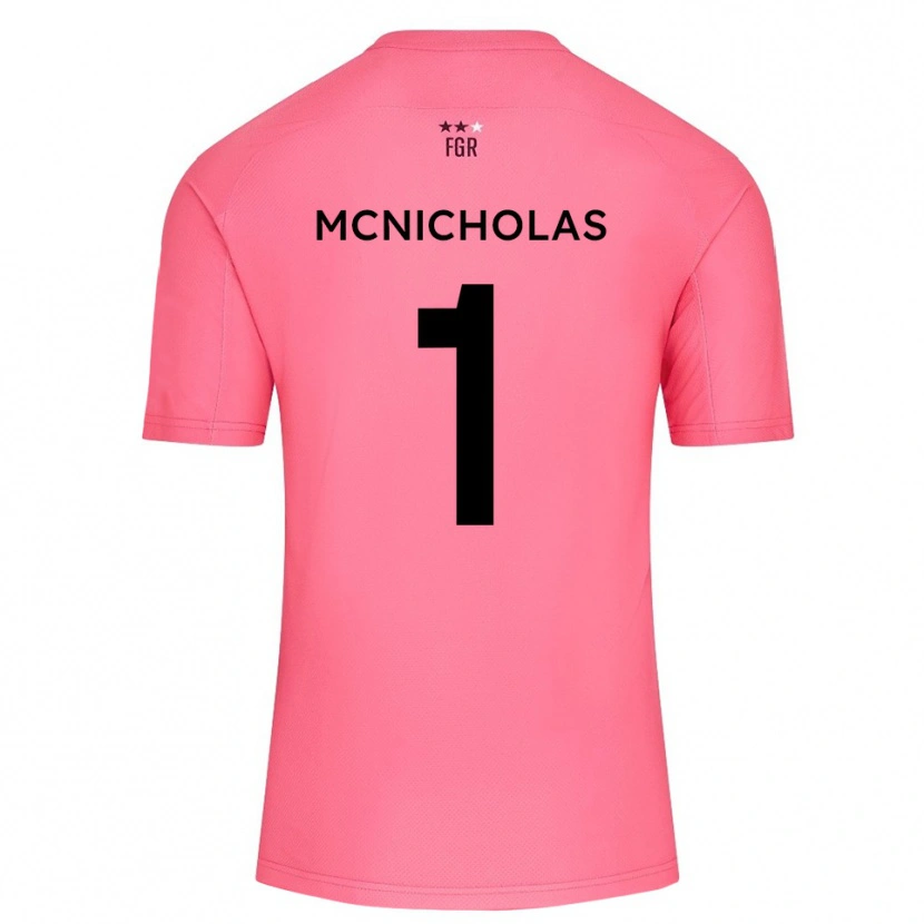 Danxen Kinder Luke McNicholas #1 Trikot Kirschblütenrosa Torwarttrikot 2025/26 Schweiz