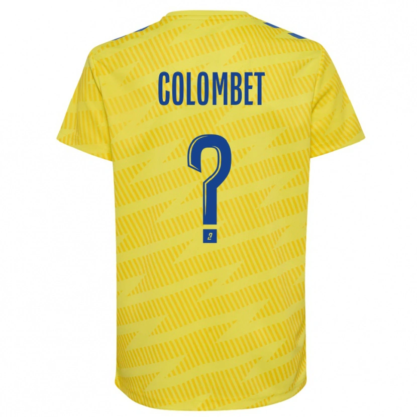 Danxen Kinder Alexis Colombet #0 Trikot Gelb Blau Torwarttrikot 2025/26 Schweiz