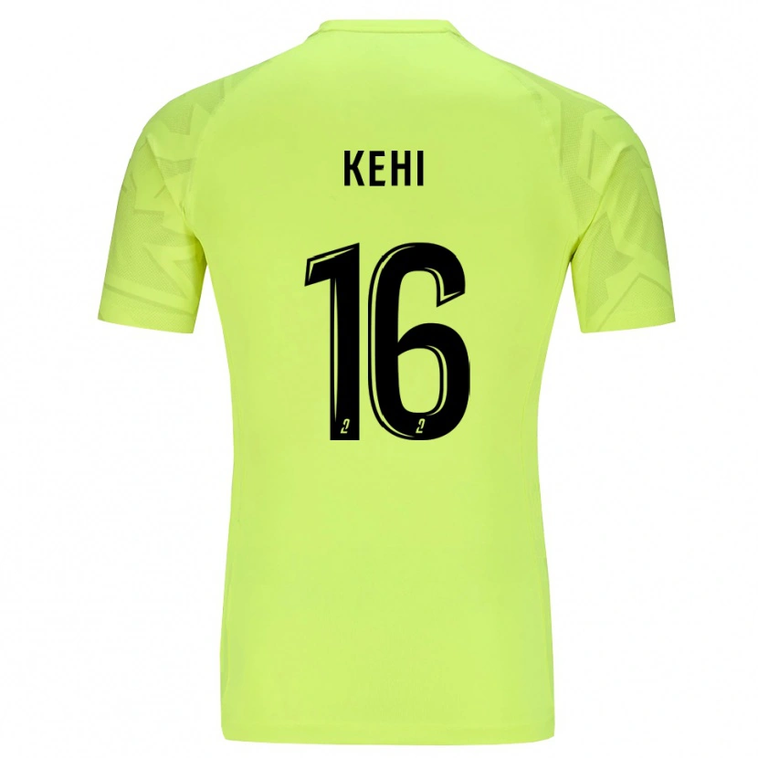 Danxen Kinder Marc-Olivier Kehi #16 Trikot Neon Grün Torwarttrikot 2025/26 Schweiz