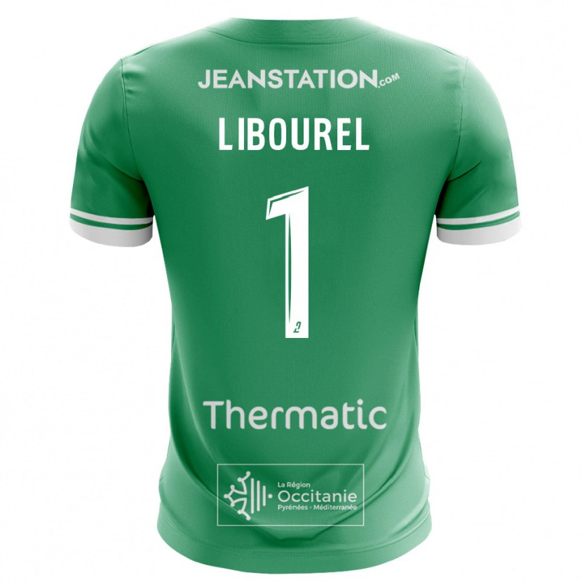 Danxen Kinder Laurie Libourel #1 Trikot Grün Weiß Torwarttrikot 2025/26 Schweiz