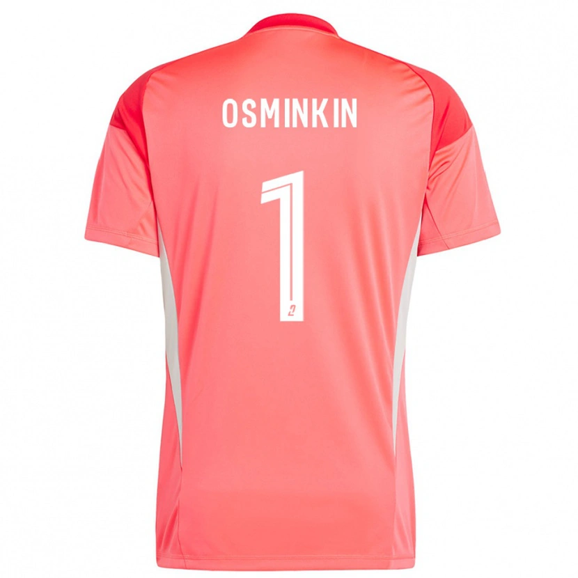 Danxen Kinder Vitaliy Osminkin #1 Trikot Orange Rot Weiß Torwarttrikot 2025/26 Schweiz