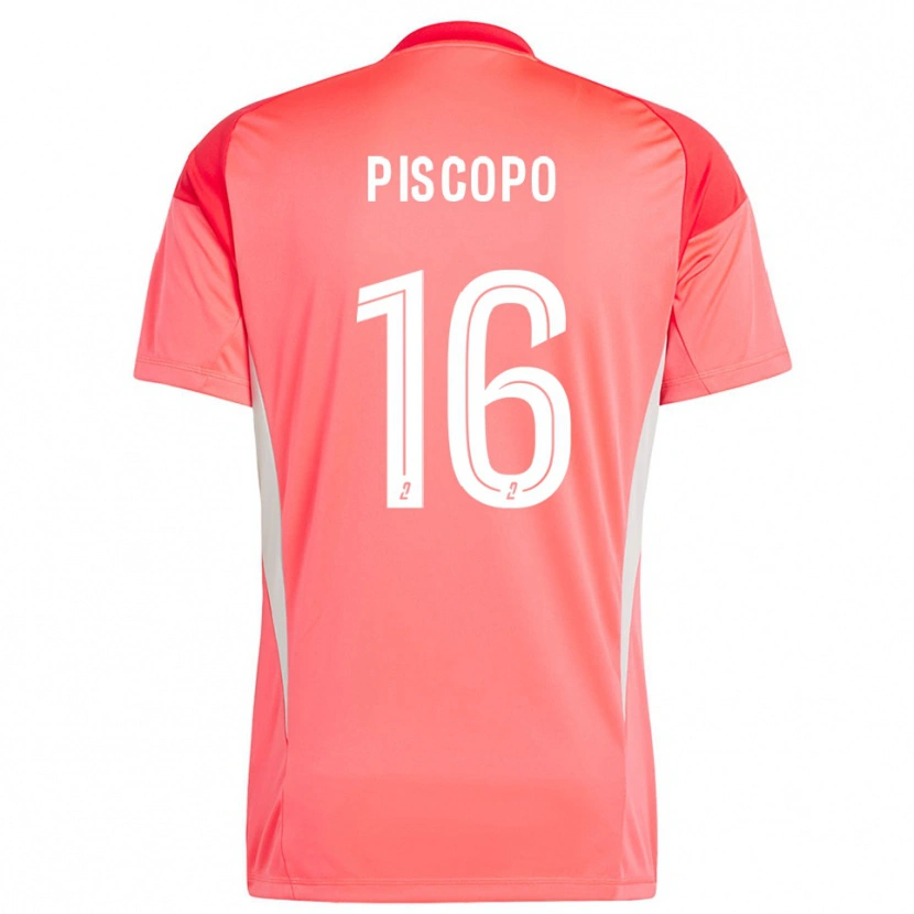 Danxen Kinder Ange Piscopo #16 Trikot Orange Rot Weiß Torwarttrikot 2025/26 Schweiz