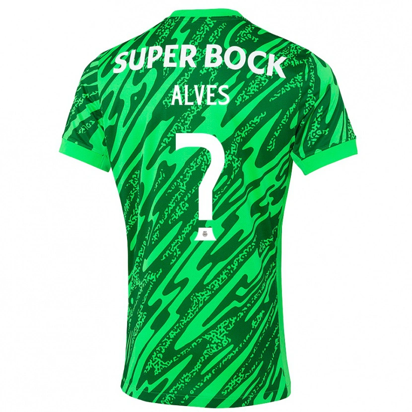 Danxen Kinder Guilherme Alves #0 Trikot Grün Weiß Torwarttrikot 2025/26 Schweiz