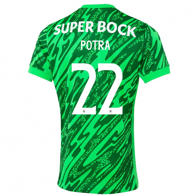 Danxen Kinder Catarina Potra #22 Trikot Grün Weiß Torwarttrikot 2025/26 Schweiz