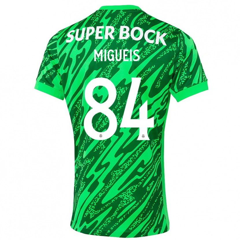 Danxen Kinder Pedro Miguéis #84 Trikot Grün Weiß Torwarttrikot 2025/26 Schweiz