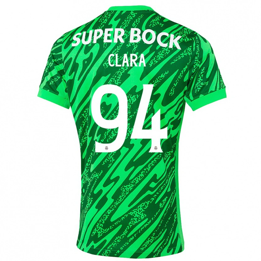 Danxen Kinder Diogo Clara #94 Trikot Grün Weiß Torwarttrikot 2025/26 Schweiz
