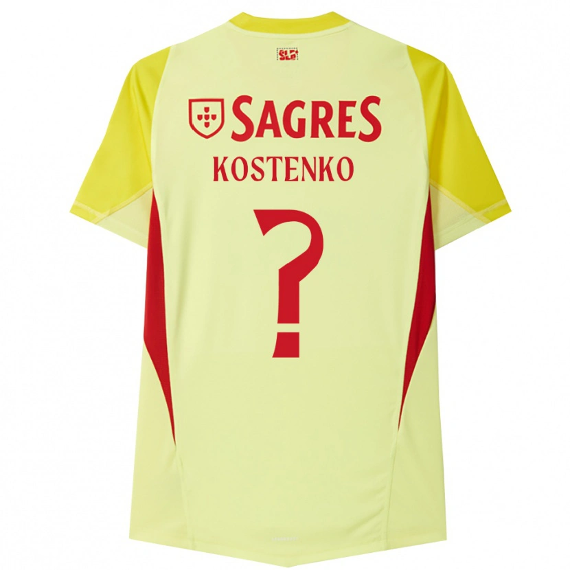 Danxen Kinder Igor Kostenko #0 Trikot Gelb Rot Torwarttrikot 2025/26 Schweiz