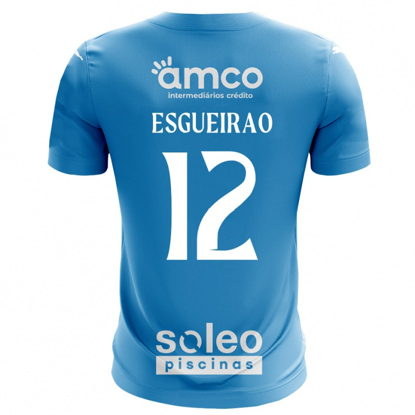 Danxen Kinder Íris Esgueirão #12 Trikot Blau Weiß Torwarttrikot 2025/26 Schweiz