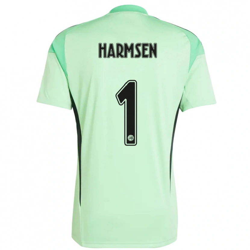 Danxen Kinder Tymo Harmsen #1 Trikot Hellgrün Schwarz Torwarttrikot 2025/26 Schweiz