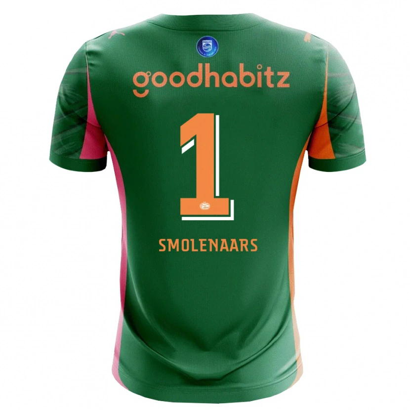 Danxen Kinder Tijn Smolenaars #1 Trikot Grün Orange Torwarttrikot 2025/26 Schweiz