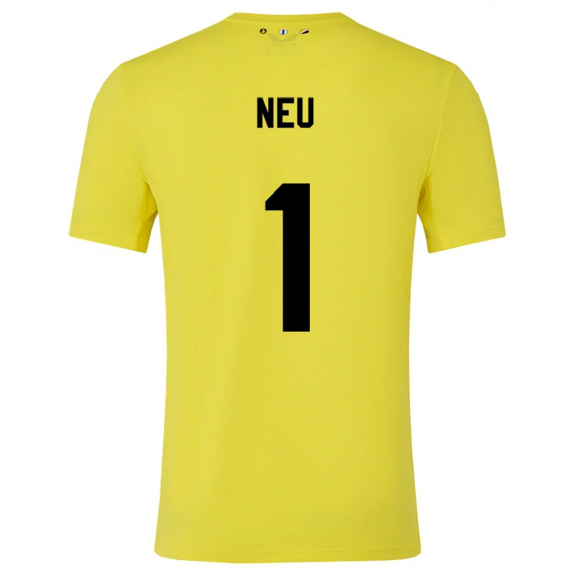 Danxen Kinder Luca Neu #1 Trikot Gelb Schwarz Torwarttrikot 2025/26 Schweiz