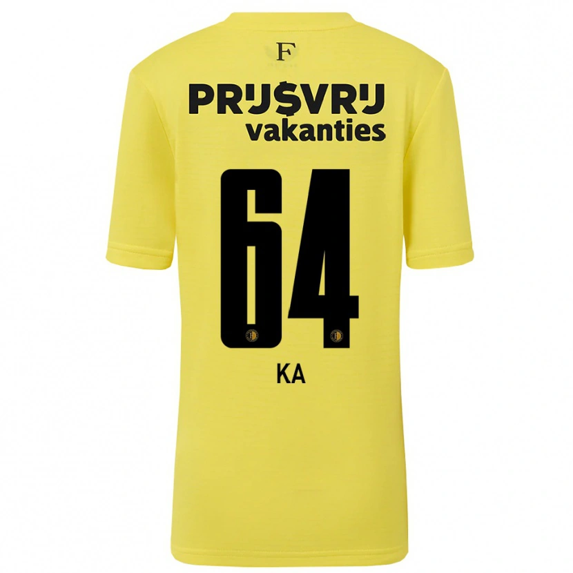 Danxen Kinder Ismail Ka #64 Trikot Gelb Schwarz Torwarttrikot 2025/26 Schweiz