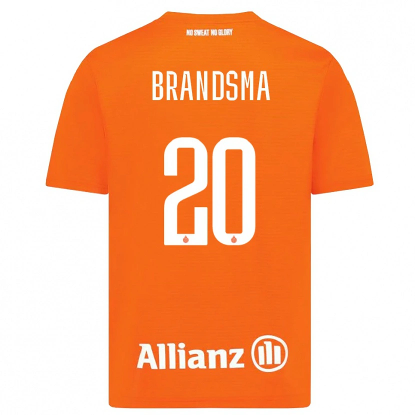 Danxen Kinder Ilke Brandsma #20 Trikot Orange Weiß Torwarttrikot 2025/26 Schweiz