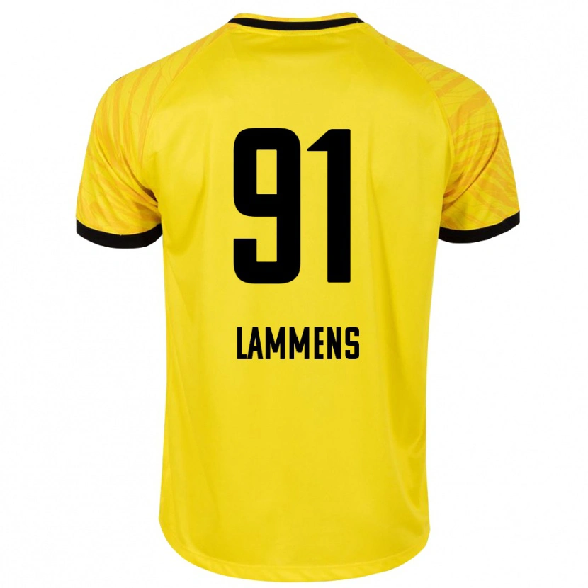 Danxen Kinder Senne Lammens #91 Trikot Gelb Schwarz Torwarttrikot 2025/26 Schweiz