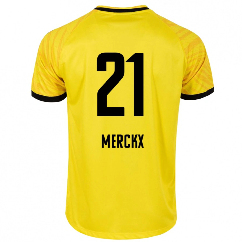 Danxen Kinder Matti Merckx #21 Trikot Gelb Schwarz Torwarttrikot 2025/26 Schweiz