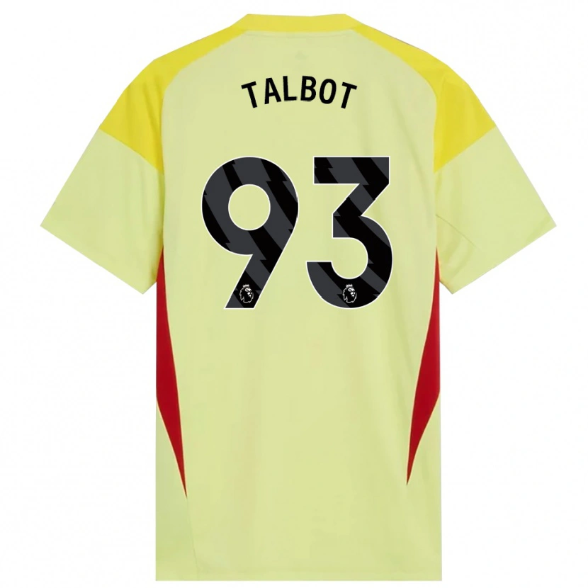 Danxen Kinder Jack Talbot #93 Trikot Gelb Rot Schwarz Torwarttrikot 2025/26 Schweiz