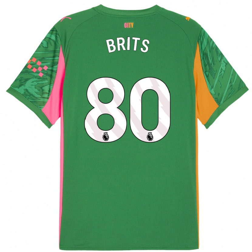 Danxen Kinder Spike Brits #80 Trikot Grün Orange Torwarttrikot 2025/26 Schweiz