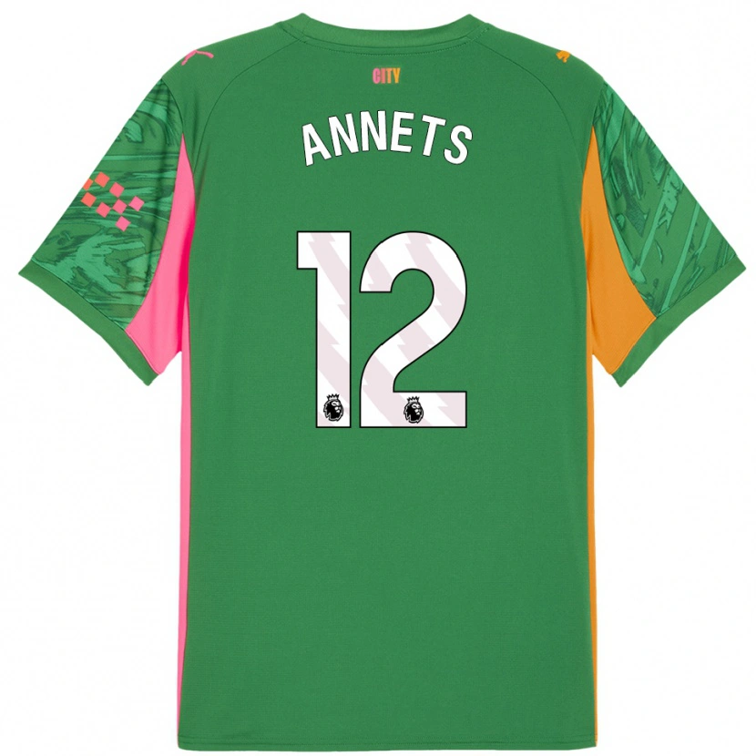 Danxen Kinder Eve Annets #12 Trikot Grün Orange Torwarttrikot 2025/26 Schweiz
