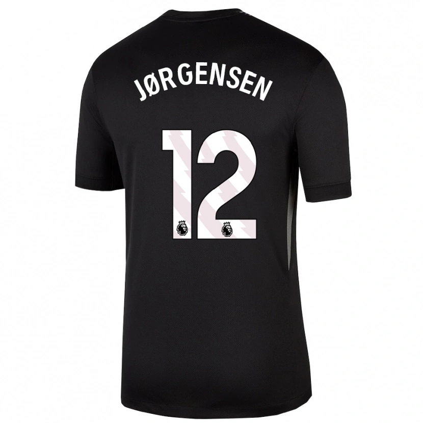 Danxen Kinder Filip Jørgensen #12 Trikot Schwarz Weiß Torwarttrikot 2025/26 Schweiz