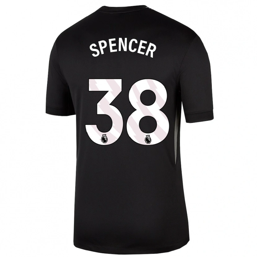 Danxen Kinder Becky Spencer #38 Trikot Schwarz Weiß Torwarttrikot 2025/26 Schweiz