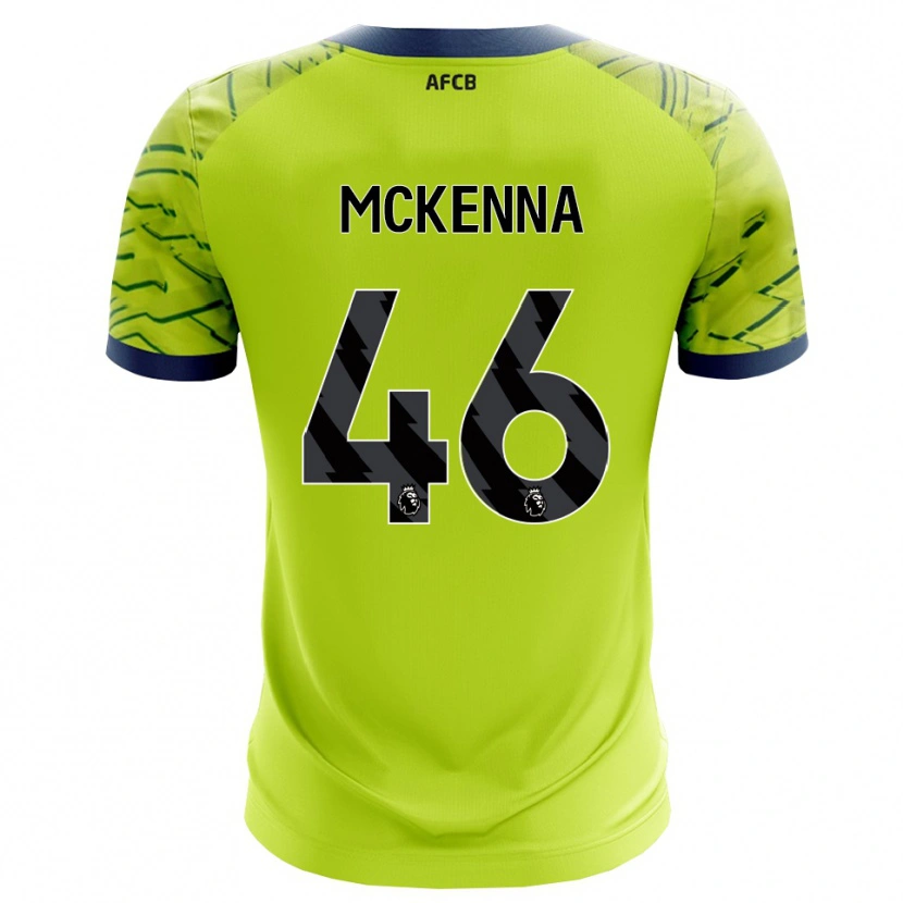 Danxen Kinder Callan McKenna #46 Trikot Grün Gelb Torwarttrikot 2025/26 Schweiz