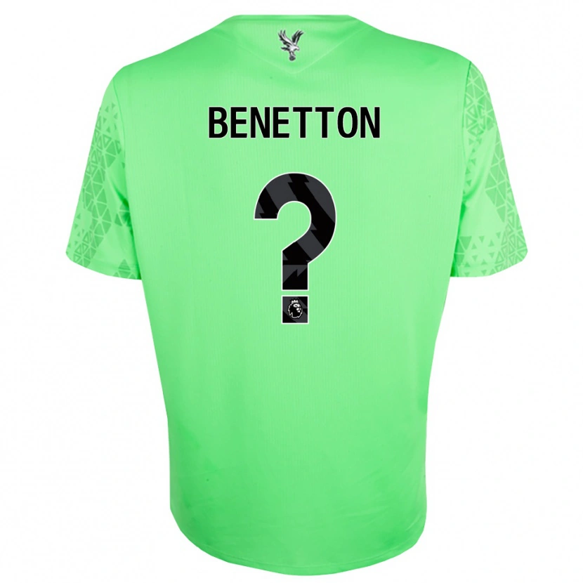 Danxen Kinder Lucca Benetton #0 Trikot Grün Schwarz Torwarttrikot 2025/26 Schweiz