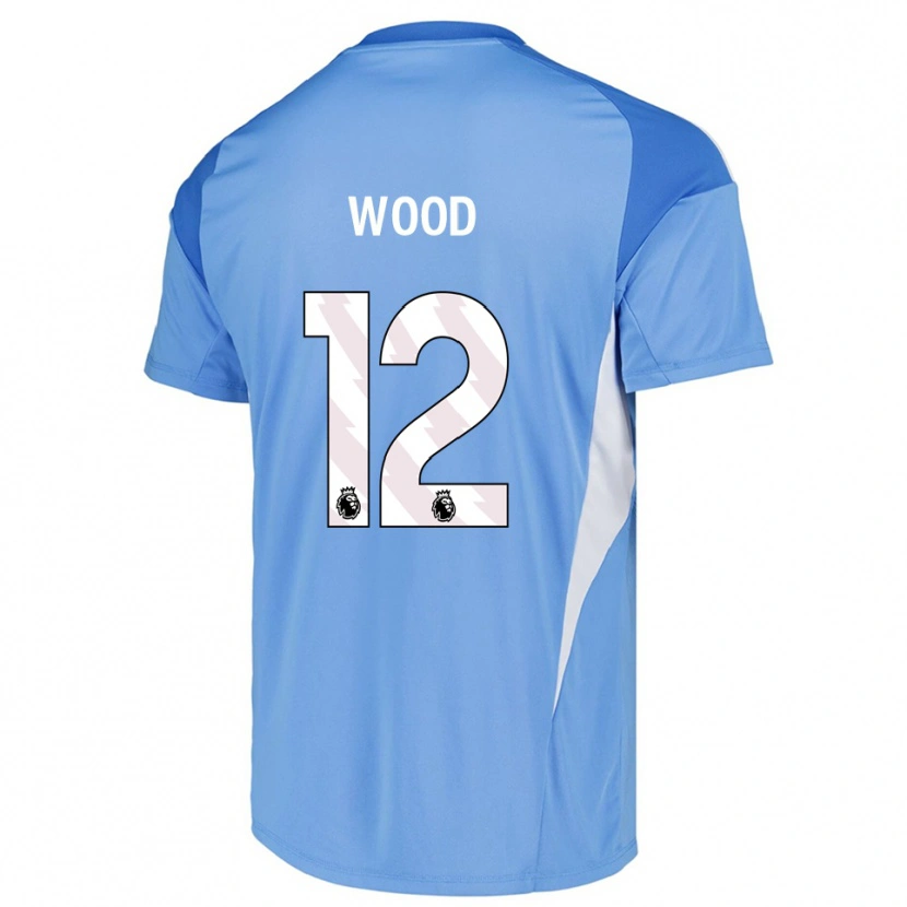 Danxen Kinder Oliver Wood #12 Trikot Himmelsblau Weiß Torwarttrikot 2025/26 Schweiz