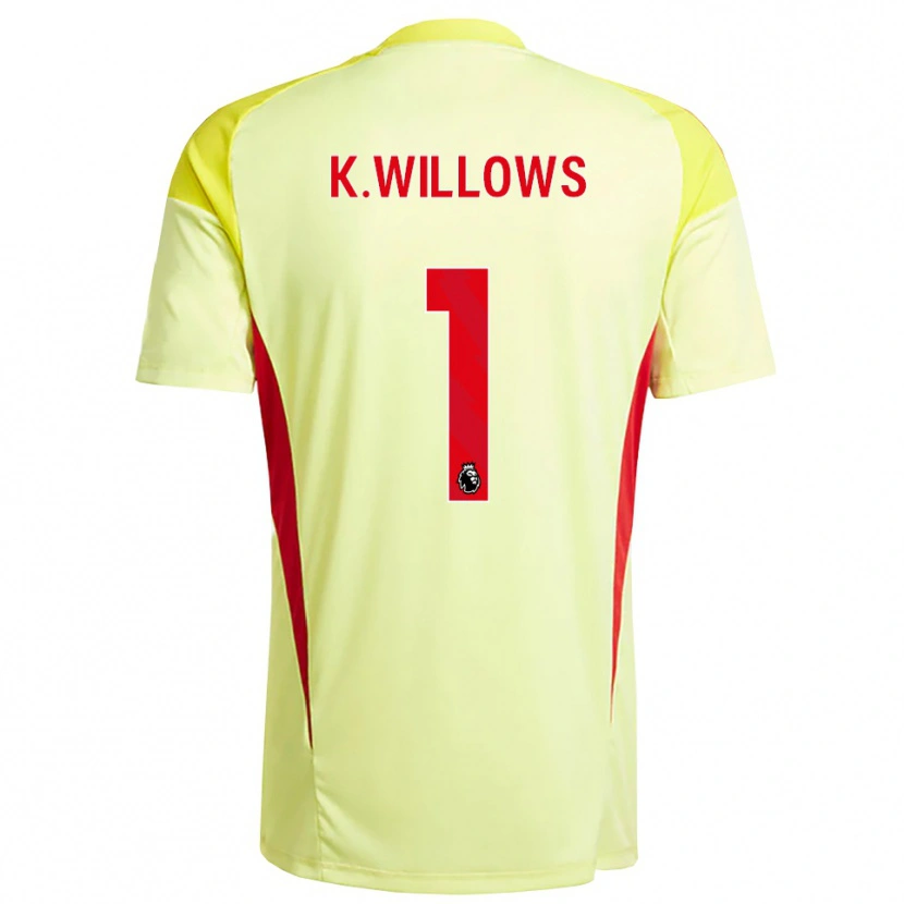 Danxen Kinder Keehan Willows #1 Trikot Hellgelb Orange Torwarttrikot 2025/26 Schweiz