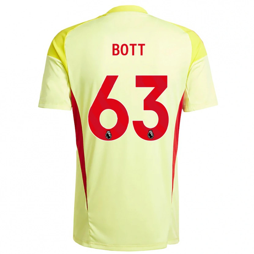 Danxen Kinder Aaron Bott #63 Trikot Hellgelb Orange Torwarttrikot 2025/26 Schweiz