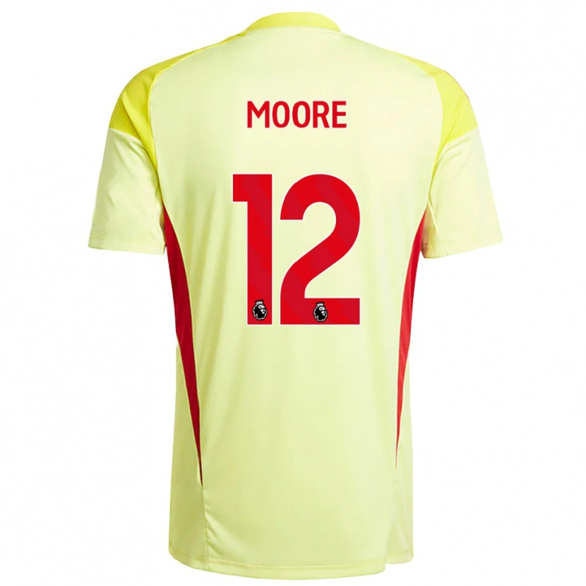 Danxen Kinder Daniel Moore #12 Trikot Hellgelb Orange Torwarttrikot 2025/26 Schweiz