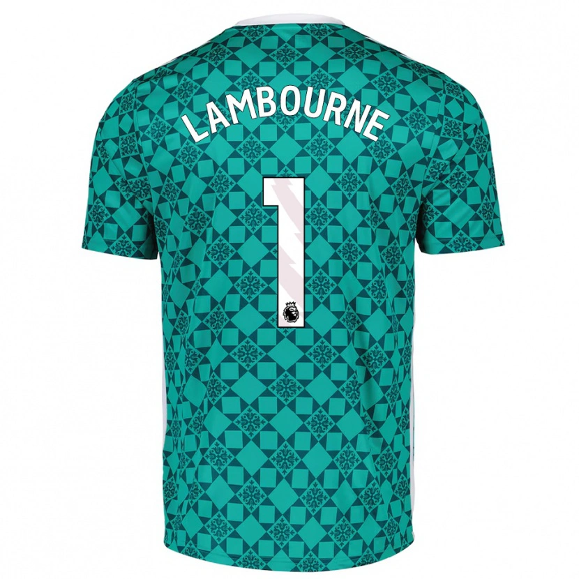 Danxen Kinder Demi Lambourne #1 Trikot Grün Weiß Torwarttrikot 2025/26 Schweiz