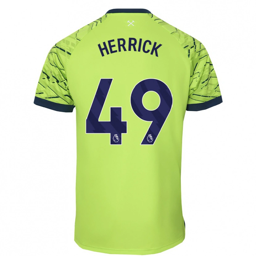 Danxen Kinder Finlay Herrick #49 Trikot Leuchtendes Grün Torwarttrikot 2025/26 Schweiz