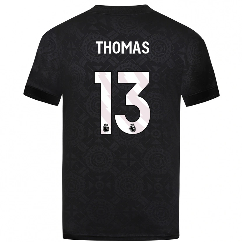 Danxen Kinder Bec Thomas #13 Trikot Schwarz Weiß Torwarttrikot 2025/26 Schweiz