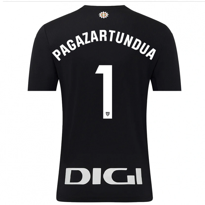 Danxen Kinder Iker Pagazartundua #1 Trikot Schwarz Weiß Torwarttrikot 2025/26 Schweiz