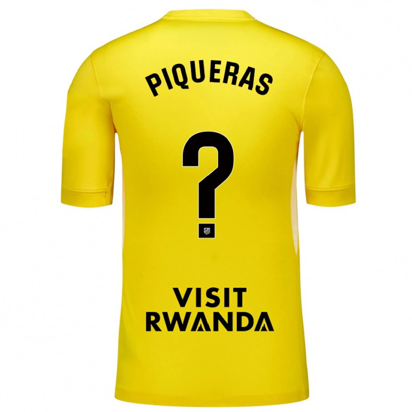 Danxen Kinder Diego Piqueras #0 Trikot Gelb Schwarz Torwarttrikot 2025/26 Schweiz