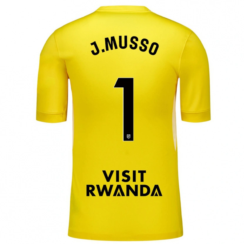 Danxen Kinder Juan Musso #1 Trikot Gelb Schwarz Torwarttrikot 2025/26 Schweiz