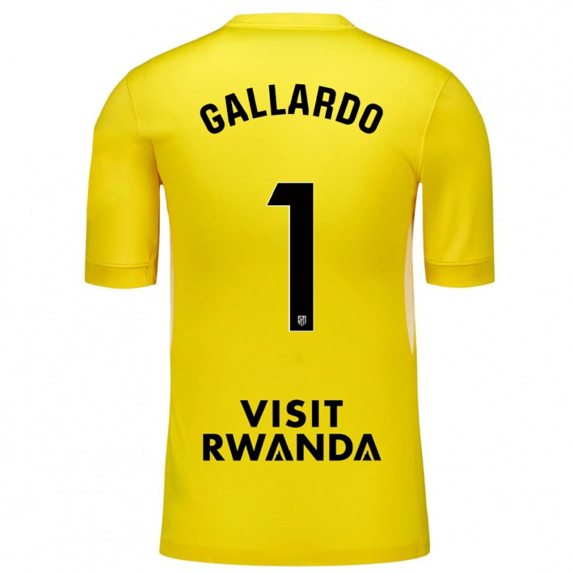 Danxen Kinder Lola Gallardo #1 Trikot Gelb Schwarz Torwarttrikot 2025/26 Schweiz