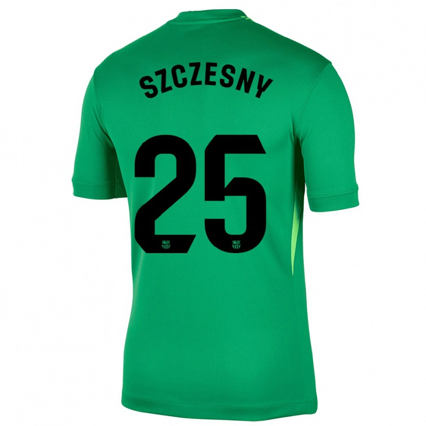 Danxen Kinder Wojciech Szczesny #25 Trikot Grün Schwarz Torwarttrikot 2025/26 Schweiz