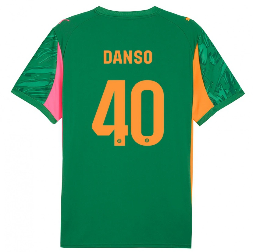 Danxen Kinder Jordi Danso #40 Trikot Grün Orange Torwarttrikot 2025/26 Schweiz