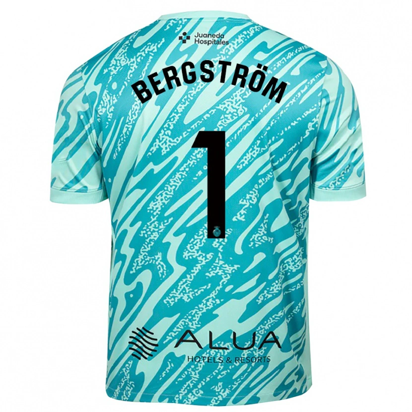 Danxen Kinder Lucas Bergström #1 Trikot Cyan Schwarz Torwarttrikot 2025/26 Schweiz