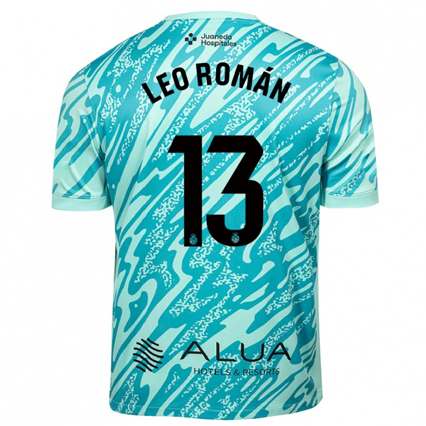 Danxen Kinder Leo Román #13 Trikot Cyan Schwarz Torwarttrikot 2025/26 Schweiz