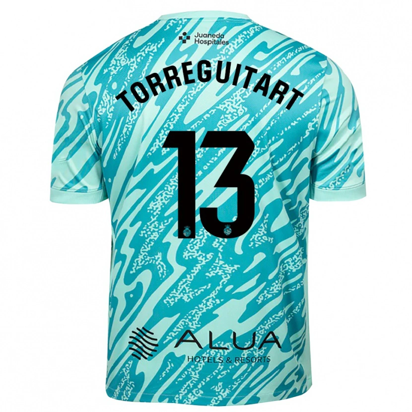 Danxen Kinder Nil Torreguitart #13 Trikot Cyan Schwarz Torwarttrikot 2025/26 Schweiz