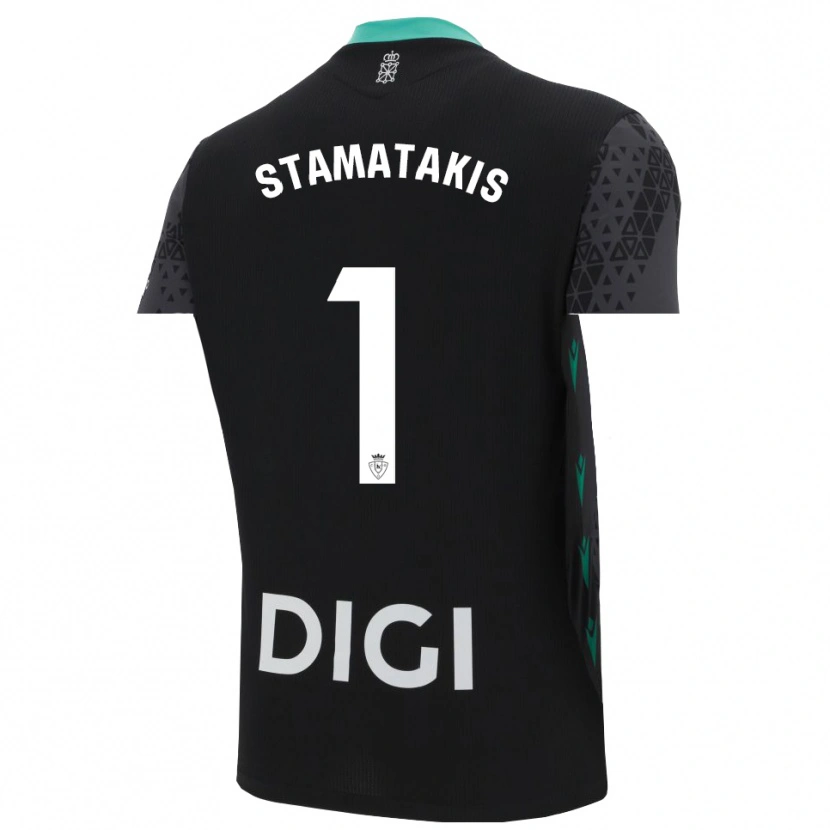 Danxen Kinder Dimitrios Stamatakis #1 Trikot Dunkelgrau Schwarz Torwarttrikot 2025/26 Schweiz