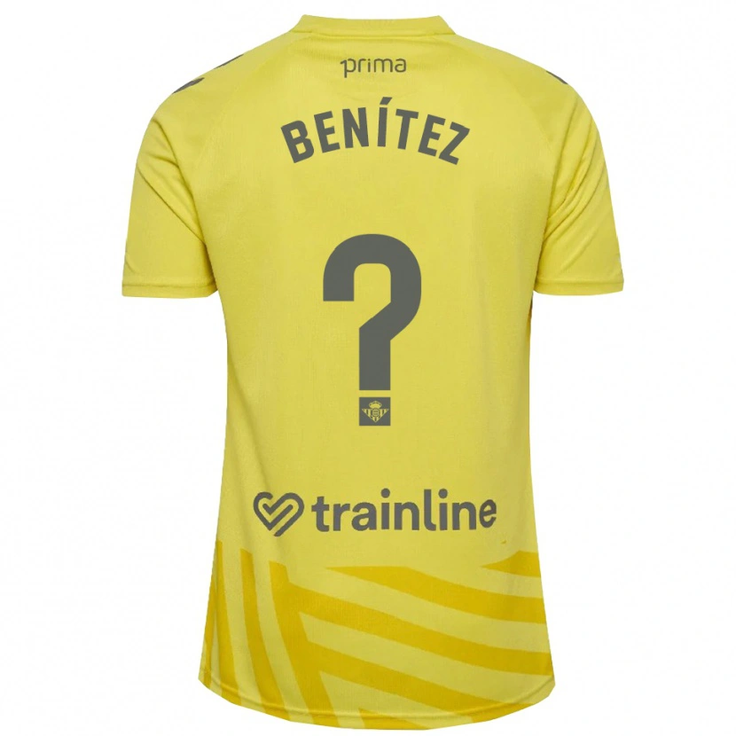Danxen Kinder David Benítez #0 Trikot Gelb Grau Torwarttrikot 2025/26 Schweiz