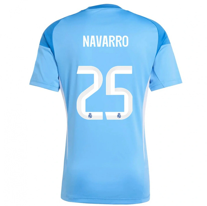 Danxen Kinder Javier Navarro #25 Trikot Himmelblau Weiß Torwarttrikot 2025/26 Schweiz